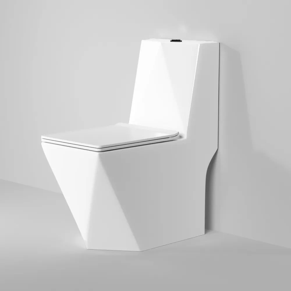 Унитаз напольный Grossman Cristal 680*370*835 мм, моноблок, с толстой ...