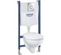 5 в 1: инсталляция Grohe Solido без перекладины, шумоизоляция 39415000