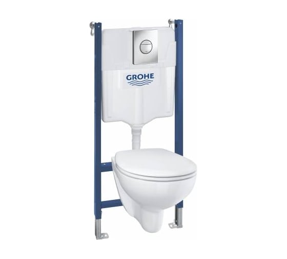 5 в 1: инсталляция Grohe Solido без перекладины, шумоизоляция 39415000