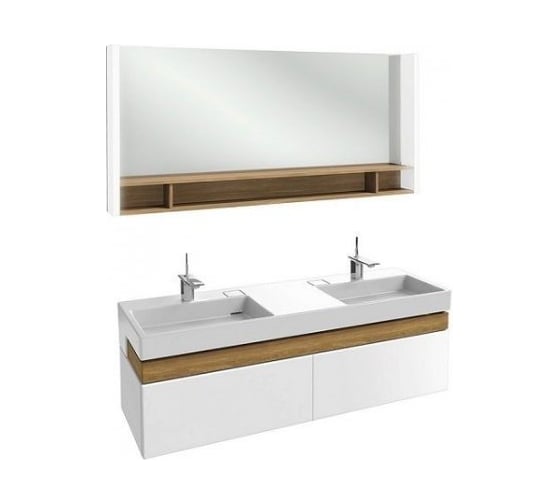 Двойная раковина-столешница JACOB DELAFON Terrace EXA112-00, 150х49 00000034968