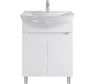 Тумба напольная Sanstar bianca 65 с раковиной лагуна 65 (комплект) для ванной комнаты белая 237.1-1.5.1.К