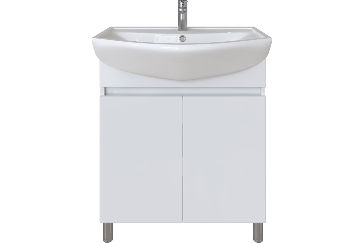 Комплект: Напольная тумба Sanstar Palermo 70, мебельный умывальник ...