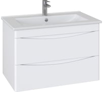 Комплект: Подвесная тумба Sanstar Smile 75, мебельный умывальник Квадро 75 229.1-1.5.1.К