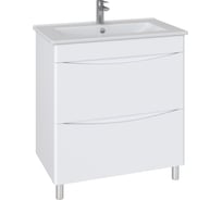 Комплект: Напольная тумба Sanstar Smile 75, мебельный умывальник Квадро 75 230.1-1.5.1.К