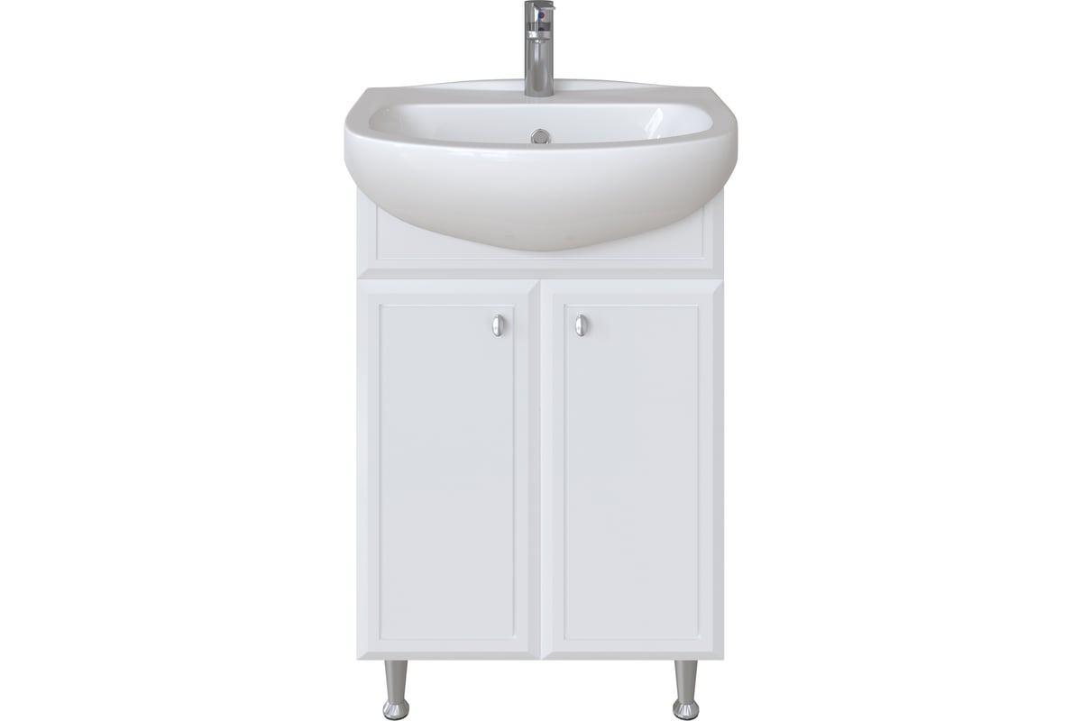 Комплект: Напольная тумба Sanstar Афина 55, мебельный умывальник Антик ...