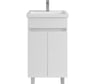 Комплект: Тумба Sanstar Квадро 50 напольная, мебельный умывальник Фостер 500 203.1-1.4.1.К
