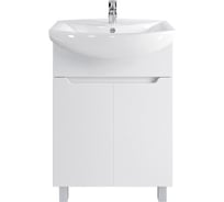 Комплект: Напольная тумба Sanstar Лайн 60, мебельный умывальник Грация 60 131.1-1.5.1.К