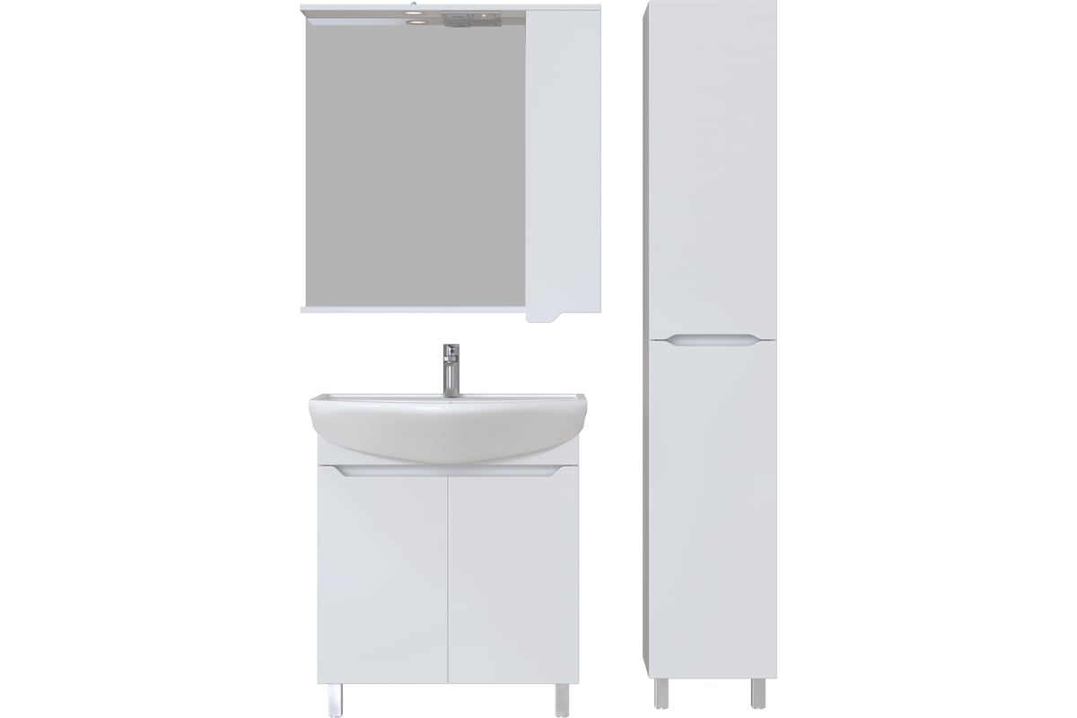 Комплект: Напольная тумба Sanstar Line 70, мебельный умывальник Балтика ...