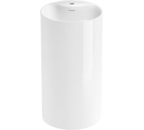 Напольная раковина отдельностоящая Wellsee Chalice Perfection, раковина-моноблок из акрила, цвет белый глянец 230614000