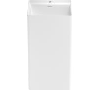 Напольная раковина отдельностоящая Wellsee Pure BY, раковина-моноблок из акрила, цвет матовый белый 230715000