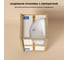 Напольная раковина отдельностоящая Wellsee Pure BY, раковина-моноблок из акрила, цвет белый глянец 230711000 8