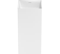 Напольная раковина отдельностоящая Wellsee Pure BY, раковина-моноблок из акрила, цвет матовый белый 230712000