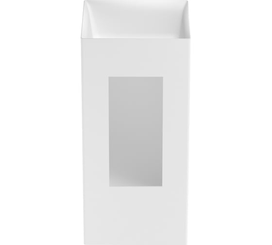 Напольная раковина отдельностоящая Wellsee Pure BY, раковина-моноблок из акрила, цвет матовый белый 230712000