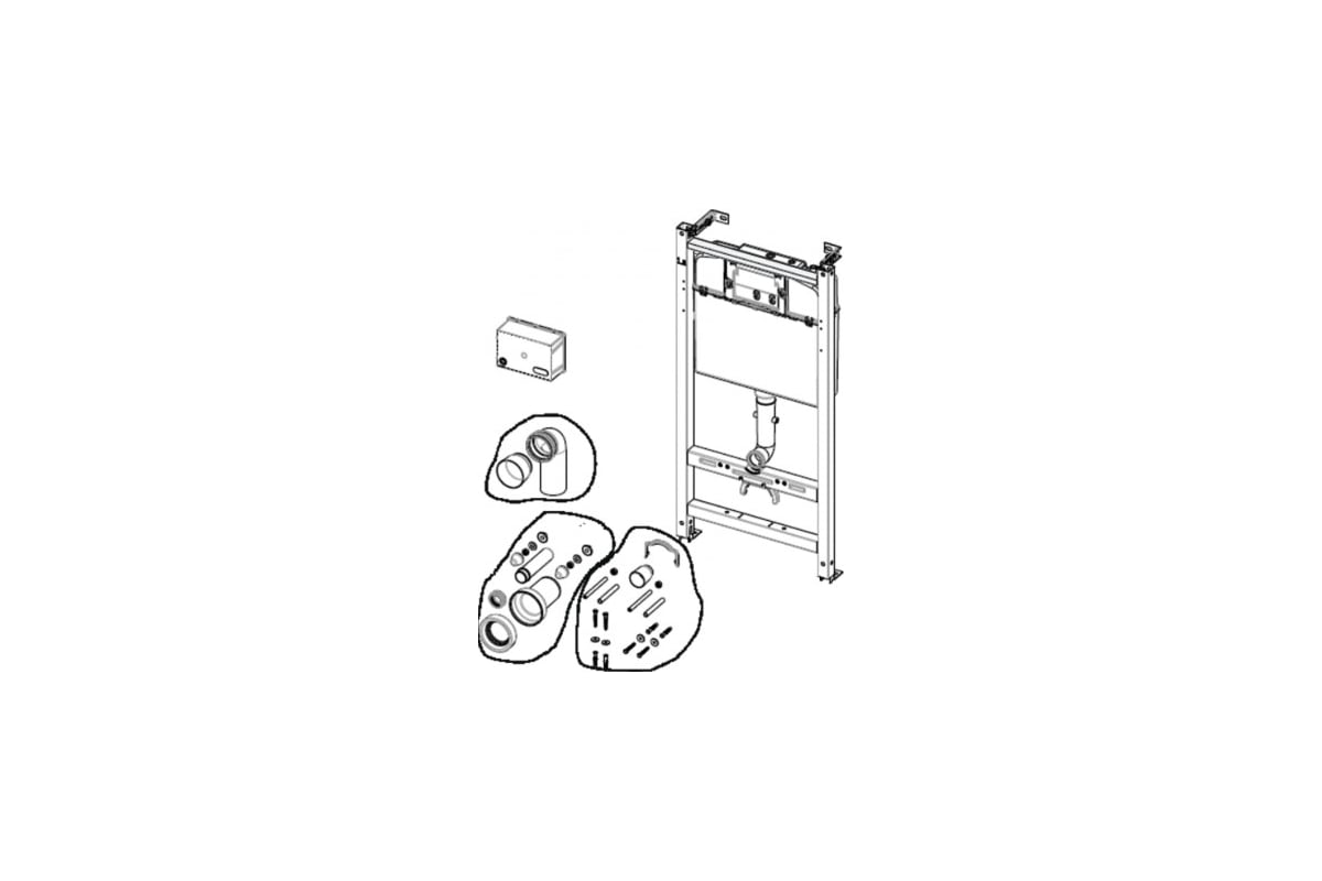 Подвесной унитаз ROCA 893104100 ПЭК Gap безободковый, инсталляция ...