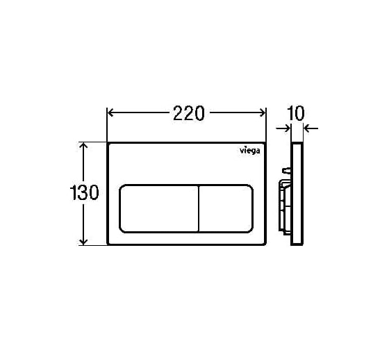 Модуль для подвесного унитаза VIEGA Prevista Dry SET Lean+ECO 1120x490 мм 792824 8524.10 00000071753
