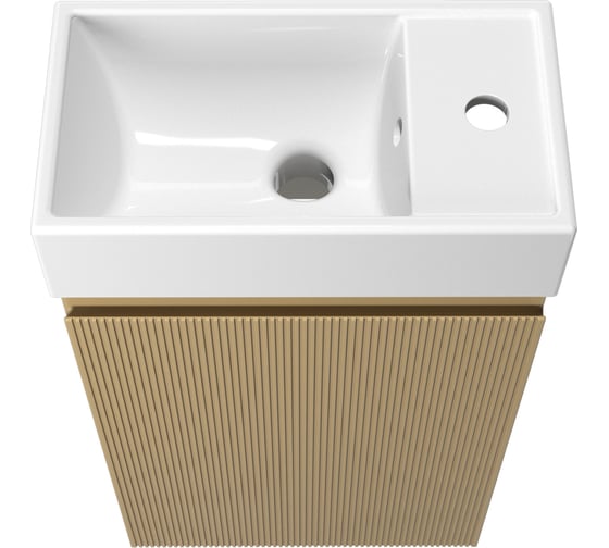 Комплект подвесной тумбы с раковиной для ванной и туалета Wellsee WC Area в наборе 2 в 1 221803001