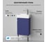 Комплект подвесной тумбы с раковиной для ванной и туалета Wellsee WC Area в наборе 2 в 1 221804002 8