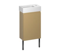 Комплект подвесной тумбы с раковиной и ножками для ванной и туалета Wellsee WC Area в наборе 3 в 1 221803005