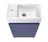 Комплект подвесной тумбы с раковиной и ножками для ванной и туалета Wellsee WC Area в наборе 3 в 1 221804004 3