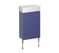 Комплект подвесной тумбы с раковиной и ножками для ванной и туалета Wellsee WC Area в наборе 3 в 1 221804003