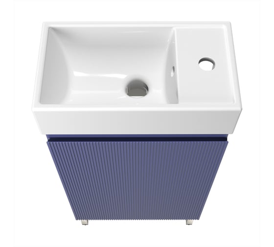 Комплект подвесной тумбы с раковиной и ножками для ванной и туалета Wellsee WC Area в наборе 3 в 1 221804003