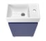 Комплект подвесной тумбы с раковиной и ножками для ванной и туалета Wellsee WC Area в наборе 3 в 1 221804003 3
