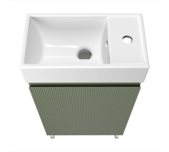 Комплект подвесной тумбы с раковиной и ножками для ванной и туалета Wellsee WC Area в наборе 3 в 1 221805003