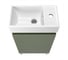 Комплект подвесной тумбы с раковиной и ножками для ванной и туалета Wellsee WC Area в наборе 3 в 1 221805003 3