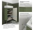 Комплект подвесной тумбы с раковиной и ножками для ванной и туалета Wellsee WC Area в наборе 3 в 1 221805003 4