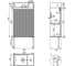 Комплект подвесной тумбы с раковиной и ножками для ванной и туалета Wellsee WC Area в наборе 3 в 1 221805003 10