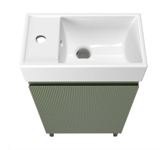 Комплект подвесной тумбы с раковиной и ножками для ванной и туалета Wellsee WC Area в наборе 3 в 1 221805006