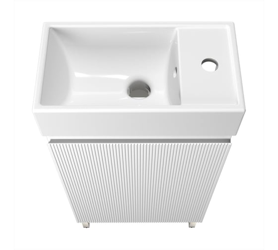 Комплект подвесной тумбы с раковиной и ножками для ванной и туалета Wellsee WC Area в наборе 3 в 1 221801003