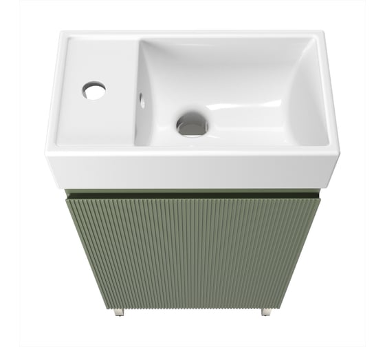 Комплект подвесной тумбы с раковиной и ножками для ванной и туалета Wellsee WC Area в наборе 3 в 1 221805004