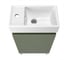 Комплект подвесной тумбы с раковиной и ножками для ванной и туалета Wellsee WC Area в наборе 3 в 1 221805004 3