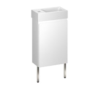 Комплект подвесной тумбы с раковиной и ножками для ванной и туалета Wellsee WC Area в наборе 3 в 1 221801004