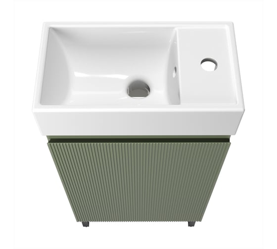 Комплект подвесной тумбы с раковиной и ножками для ванной и туалета Wellsee WC Area в наборе 3 в 1 221805005