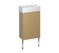 Комплект подвесной тумбы с раковиной и ножками для ванной и туалета Wellsee WC Area в наборе 3 в 1 221803003