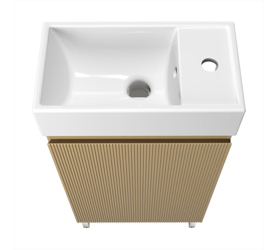Комплект подвесной тумбы с раковиной и ножками для ванной и туалета Wellsee WC Area в наборе 3 в 1 221803003