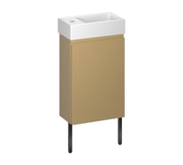 Комплект подвесной тумбы с раковиной и ножками для ванной и туалета Wellsee WC Area в наборе 3 в 1 221803006