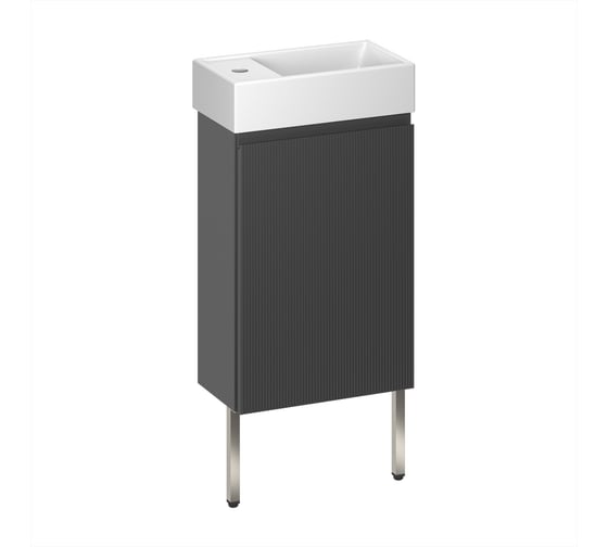 Комплект подвесной тумбы с раковиной и ножками для ванной и туалета Wellsee WC Area в наборе 3 в 1 221802004 1