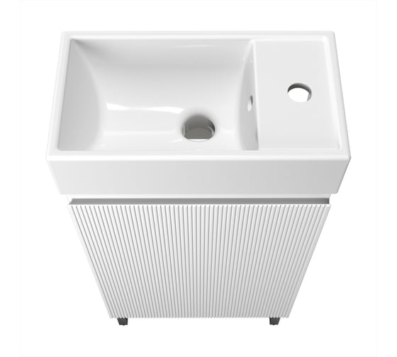 Комплект подвесной тумбы с раковиной и ножками для ванной и туалета Wellsee WC Area в наборе 3 в 1 221801005