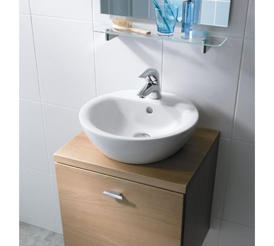 Раковина-чаша IDEAL STANDARD E804001 Connect Sphere 43 см, 1 отверстие под смеситель 00000009882