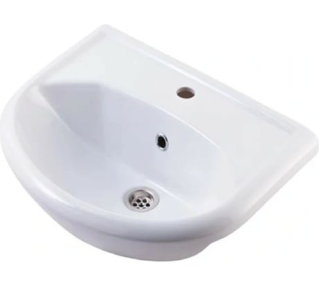 Умывальник DORATIZ Уют 50 Киров мебельный перелив с обрамлением, крепеж, белый 0302.744