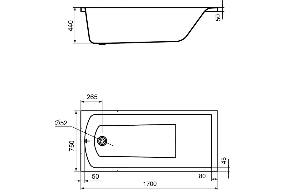 Купить Ванную 70 100