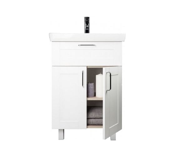 Тумба с умывальником для ванной комнаты IDDIS Sena 60 см SEN60W2i95K