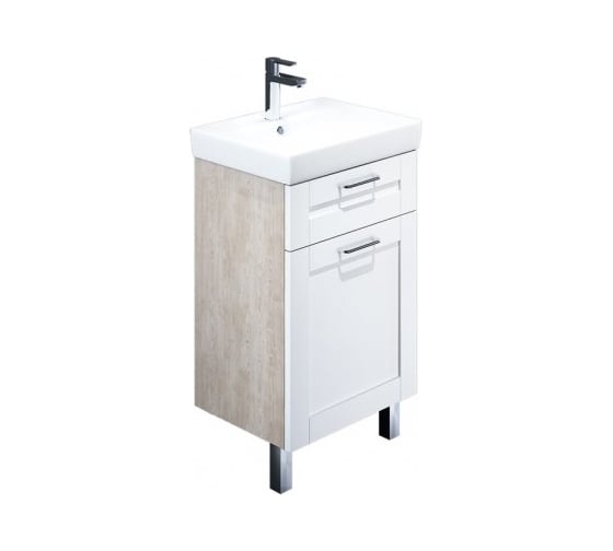 Тумба с умывальником для ванной комнаты IDDIS Sena напольная, 50 см SEN50W1i95K