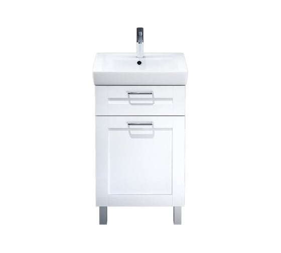Тумба с умывальником для ванной комнаты IDDIS Sena напольная, 50 см SEN50W1i95K
