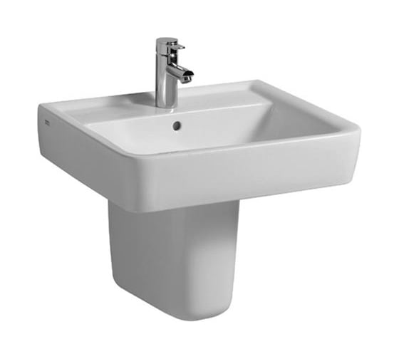 Раковина GEBERIT Renova Nr.1 Plan с отводом, с переливом 550x440 мм 00000046158 500.764.01.2