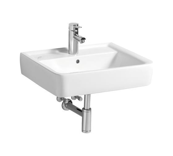 Раковина GEBERIT Renova Nr.1 Plan с отводом, с переливом 550x440 мм 00000046158 500.764.01.2