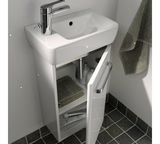 Раковина GEBERIT Renova Compact с отверстием под смеситель слева 400х250 мм 00000046245 276240000
